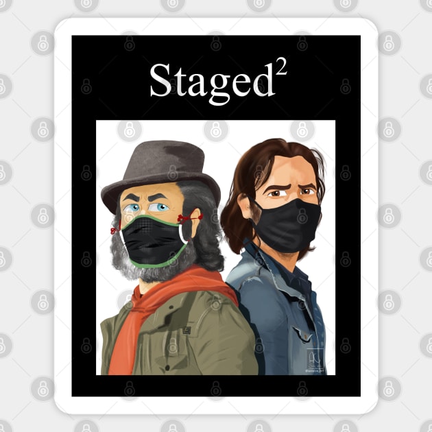 Staged2 - Michael Sheen and David Tennant Magnet by AC Salva